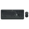 Logitech MK540 zestaw klawiatura bezprzewodowa US, czarna z myszą optyczną bezprzewodową, AA, multimedialny, odbiornik nano z te