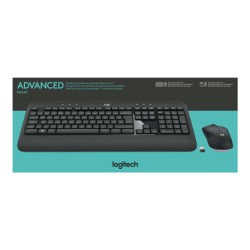 Logitech MK540 zestaw klawiatura bezprzewodowa US, czarna z myszą optyczną bezprzewodową, AA, multimedialny, odbiornik nano z te
