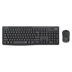 Logitech MK295 zestaw klawiatura bezprzewodowa CZ, szara z myszą optyczną bezprzewodową, AAA, multimedialny, 2.4 [GHz], SilentTo