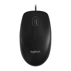 Logitech MK120 zestaw klawiatura przewodowa (USB) US, czarna z przewodową myszą optyczną, klasyczna