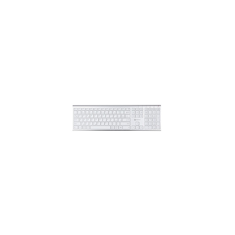 Powerton LIFE ULTRASLIM Klawiatura bezprzewodowa CZ/SK, srebrna