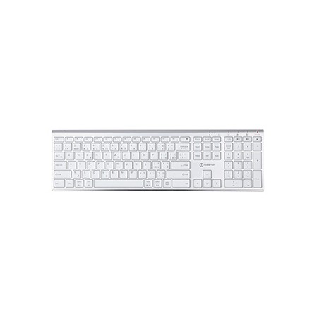 Powerton LIFE ULTRASLIM Klawiatura bezprzewodowa CZ/SK, srebrna