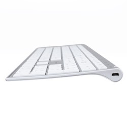 Powerton LIFE ULTRASLIM Klawiatura bezprzewodowa CZ/SK, srebrna