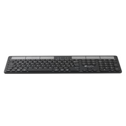 Powerton LIFE SOLARSLIM Klawiatura zasilana solarnie bezprzewodowa CZ/SK, czarna