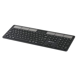 Powerton LIFE SOLARSLIM Klawiatura zasilana solarnie bezprzewodowa CZ/SK, czarna