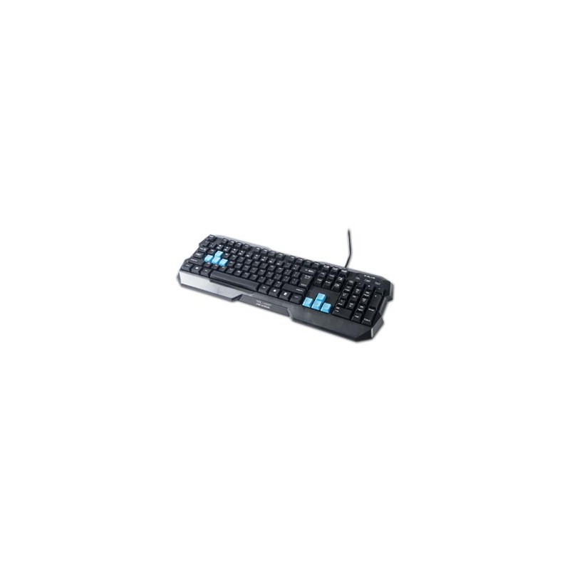 E-blue Polygon klawiatura przewodowa (USB) US, czarna, EOL