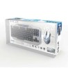 E-blue Auroza zestaw klawiatura przewodowa (USB) US, biała z optyczną mysz do gier, do gry