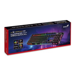 Genius GX Gaming Scorpion K12 Copilot klawiatura przewodowa (USB) CZ/SK, czarna mechaniczna