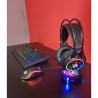 Marvo CM305 RGB zestaw klawiatura przewodowa (USB) CZ/SK, czarna + mysz i słuchawki dla graczy, do gry, membranowa rodzaj RGB po