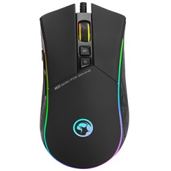 Marvo CM305 RGB zestaw klawiatura przewodowa (USB) US, czarna + mysz i słuchawki dla graczy, do gry, membranowa rodzaj RGB podśw