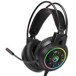Marvo CM305 RGB zestaw klawiatura przewodowa (USB) US, czarna + mysz i słuchawki dla graczy, do gry, membranowa rodzaj RGB podśw