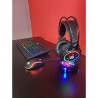 Marvo CM305 RGB zestaw klawiatura przewodowa (USB) US, czarna + mysz i słuchawki dla graczy, do gry, membranowa rodzaj RGB podśw