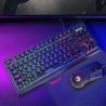 Marvo CM310 EN RGB zestaw klawiatura przewodowa (USB) US, czarna + mysz i podkładka dla graczy, do gry, membranowa rodzaj podświ