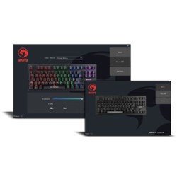Marvo KG901 klawiatura przewodowa (USB) CZ/SK, czarna mechaniczna