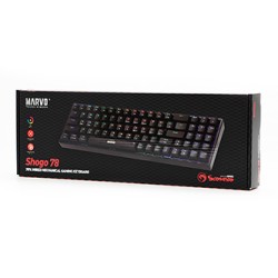 Marvo SHOGO 78 klawiatura przewodowa (USB) US, czarna mechaniczna