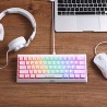 Marvo HECATE 61R klawiatura przewodowa (USB) US, biała mechaniczna