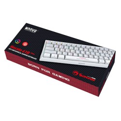Marvo HECATE 61R klawiatura przewodowa (USB) US, biała mechaniczna