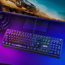 Marvo KG954 EN klawiatura przewodowa (USB) US, czarna mechaniczna
