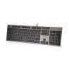 A4Tech KV-300H klawiatura przewodowa (USB) CZ/US, czarna