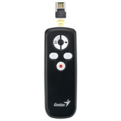 Prezenter bezprzewodowy 2.4Ghz, media pointer, USB, plug & play, czarny