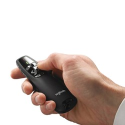 Prezenter bezprzewodowy R400, 2.4Ghz, czarny, Logitech