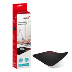 Genius G-Pad 230S Podkładka pod mysz tkanina, czarno-czerwona