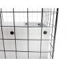 C&C Klatka modułowa 5x2 świnka królik jeż czarna, 180 x 75 x 37 cm