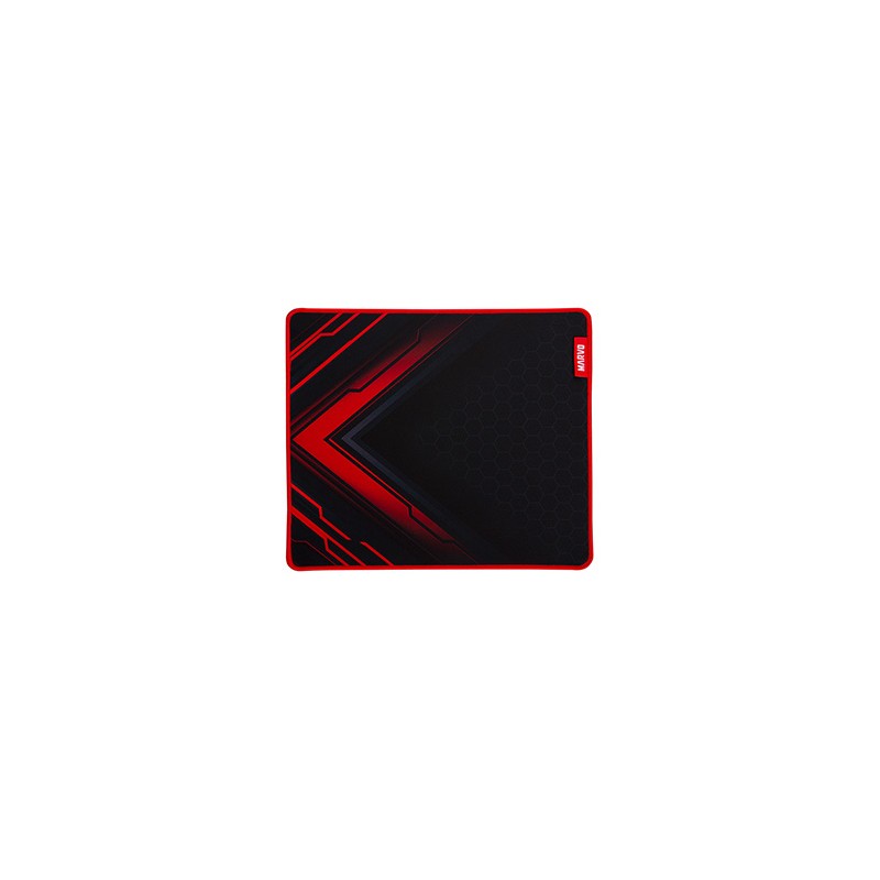 Podkładka pod mysz, Blaze L, do gry, czarno-czerwona, 450 x 400 x 3 mm, Marvo