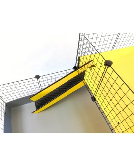C&C Klatka modułowa 4x2 + Loft 2x1+ szara rampa