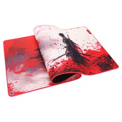 Podkładka pod mysz, MONKA ZOWA XL, do gry, czerwono-biała, 900 x 400 x 3.5 mm, Marvo
