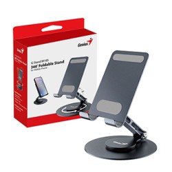 Stojak Genius G-Stand M100, czarny, aluminium / silikon, na telefon lub tablet