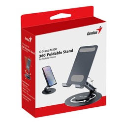 Stojak Genius G-Stand M100, czarny, aluminium / silikon, na telefon lub tablet