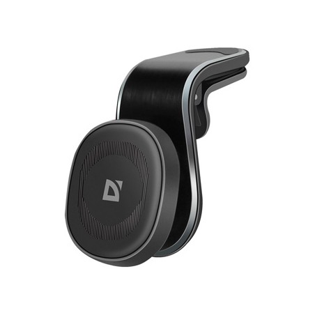 Magnetyczny uchwyt na telefon komórkowy CH-127 Defender do samochodu, ventGrip, czarno-srebrny, plastikowy, na kratkę wentylacyj