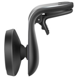 Magnetyczny uchwyt na telefon komórkowy CH-127 Defender do samochodu, ventGrip, czarno-srebrny, plastikowy, na kratkę wentylacyj