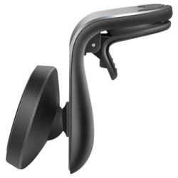 Magnetyczny uchwyt na telefon komórkowy CH-127 Defender do samochodu, ventGrip, czarno-srebrny, plastikowy, na kratkę wentylacyj