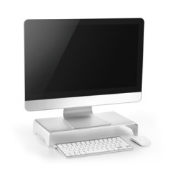 Powerton ERGO MINIMAL Podstawa pod monitor, srebrny, ergo