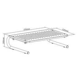 Powerton ERGO VENTO Podstawa pod monitor, czarny, ergo