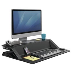 Stanowisko do pracy, Sit-Stand Lotus, czarna, plastik-metal, Fellowes, EOL