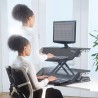 Stanowisko do pracy, Sit-Stand Lotus, czarna, plastik-metal, Fellowes, EOL