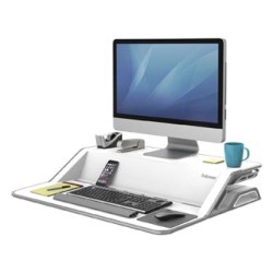 Stanowisko do pracy, Sit-Stand Lotus, biała, plastik-metal, Fellowes, EOL