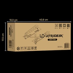 Ultradesk CRITTER stojak na obudowę komputerową, czarna