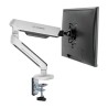 ULTRADESK OFFSHOOT Single Regulowany uchwyt na monitor, biały, 9KG, mocowanie na zacisk, 17"-32", 75x75/100x100