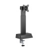 Powerton ERGO LEVION Uchwyt monitora z automatycznie regulowaną wysokością, czarna, 10KG, zacisk, 17"-32", ładowarka indukcyjna