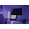 Powerton ERGO LEVION Uchwyt monitora z automatycznie regulowaną wysokością, czarna, 10KG, zacisk, 17"-32", ładowarka indukcyjna