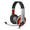 Defender Warhead G-120 Gaming Headset, słuchawki z mikrofonem, przewodowa, biało-czerwony, 2x 3.5 mm jack