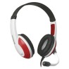 Defender Warhead G-120 Gaming Headset, słuchawki z mikrofonem, przewodowa, biało-czerwony, 2x 3.5 mm jack