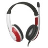 Defender Warhead G-120 Gaming Headset, słuchawki z mikrofonem, przewodowa, biało-czerwony, 2x 3.5 mm jack