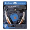 Defender Warhead G-120 Gaming Headset, słuchawki z mikrofonem, przewodowa, biało-czerwony, 2x 3.5 mm jack