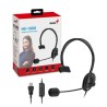 Genius HS-100U słuchawki z mikrofonem, przewodowa, czarna, 2.0, Na głowę, USB