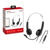 Genius HS-220U AI słuchawki z mikrofonem, przewodowa, czarna, 2.0, zamykane, USB - C